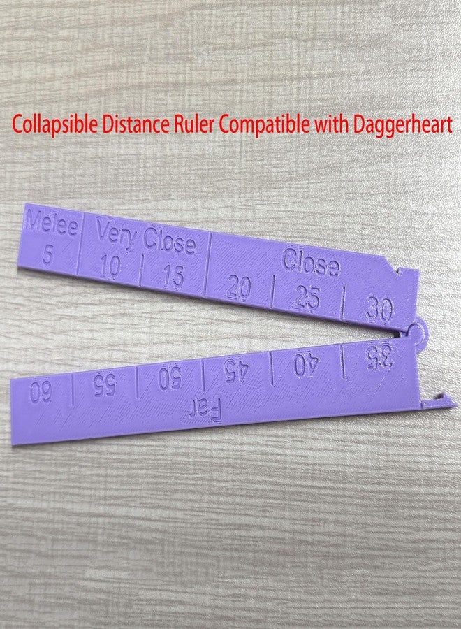 SPANSEE Distance Bar Compatible with Daggerheart, Collapsible Distance Ruler Compatible with TTRPG, Measurement Tool - Image 2